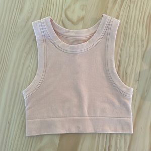 Offline by aerie peach crop top